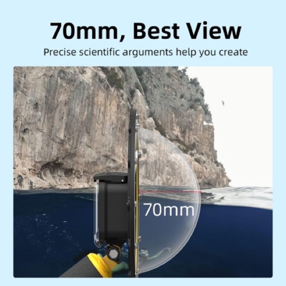 Telecom dome port go pro hero 5 underwater housing fish eye - Picture 6 of 8